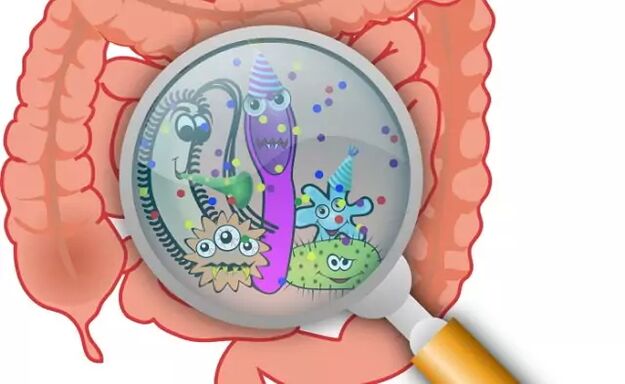 Parasites dans l'intestin